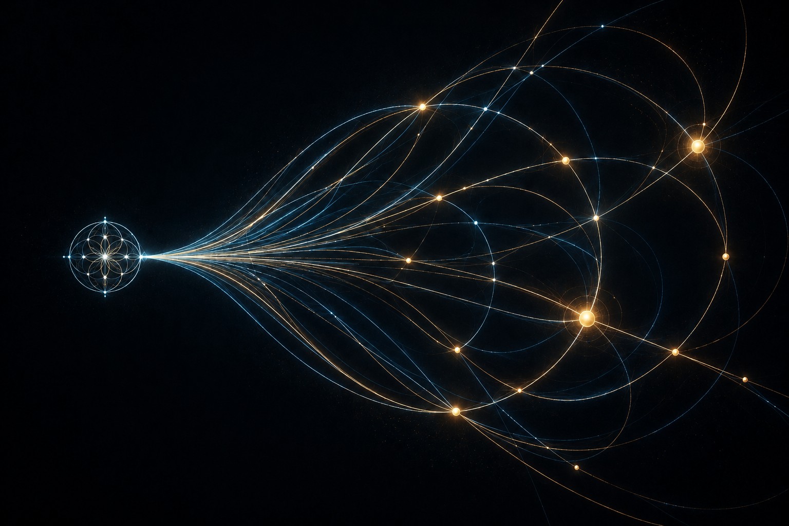 A small finite grid sends weighted paths into a much larger field. The relation is exact in the paper. At base five, twenty collision entries determine a fourth moment of L-function values, linking a finite digit count to an analytic quantity.