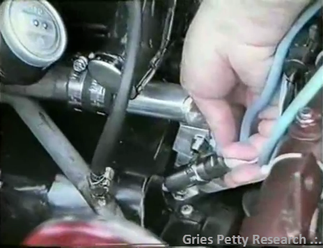 Water fuel injector installation point